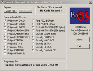 Blaupunkt Car 2003 Radio Code Calculator